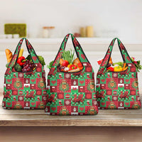 Wales Christmas Patchwork Grocery Bag - Wonder Print Shop