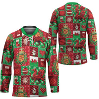 Wales Christmas Patchwork Hockey Jersey - Wonder Print Shop