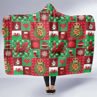 Wales Christmas Patchwork Hooded Blanket - Wonder Print Shop