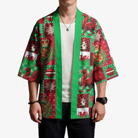 Wales Christmas Patchwork Kimono - Wonder Print Shop