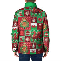 Wales Christmas Patchwork Padded Jacket - Wonder Print Shop