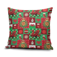 Wales Christmas Patchwork Pillow Cover - Wonder Print Shop