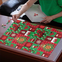 Wales Christmas Patchwork Puzzle - Wonder Print Shop