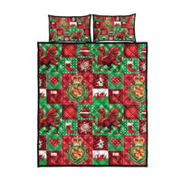 Wales Christmas Patchwork Quilt Bed Set - Wonder Print Shop