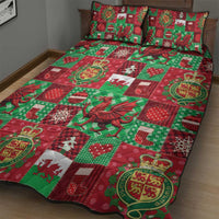 Wales Christmas Patchwork Quilt Bed Set - Wonder Print Shop