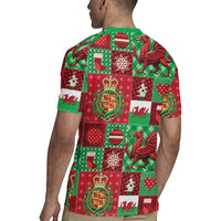 Wales Christmas Patchwork Rugby Jersey - Wonder Print Shop