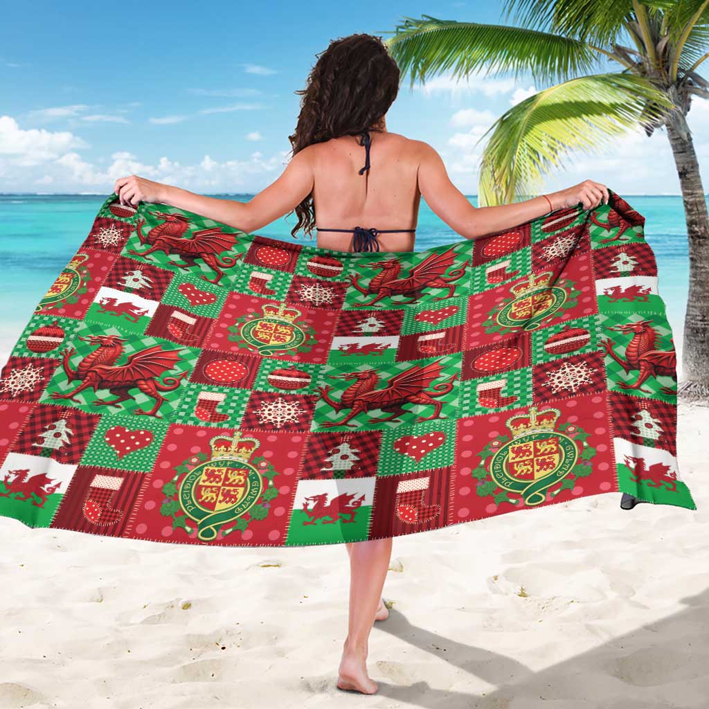 Wales Christmas Patchwork Sarong - Wonder Print Shop