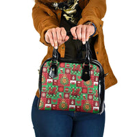 Wales Christmas Patchwork Shoulder Handbag - Wonder Print Shop