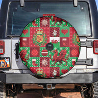 Wales Christmas Patchwork Spare Tire Cover - Wonder Print Shop