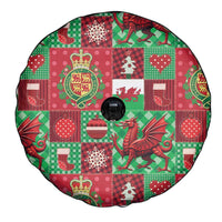 Wales Christmas Patchwork Spare Tire Cover - Wonder Print Shop