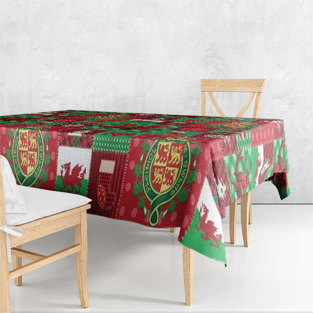 Wales Christmas Patchwork Tablecloth - Wonder Print Shop