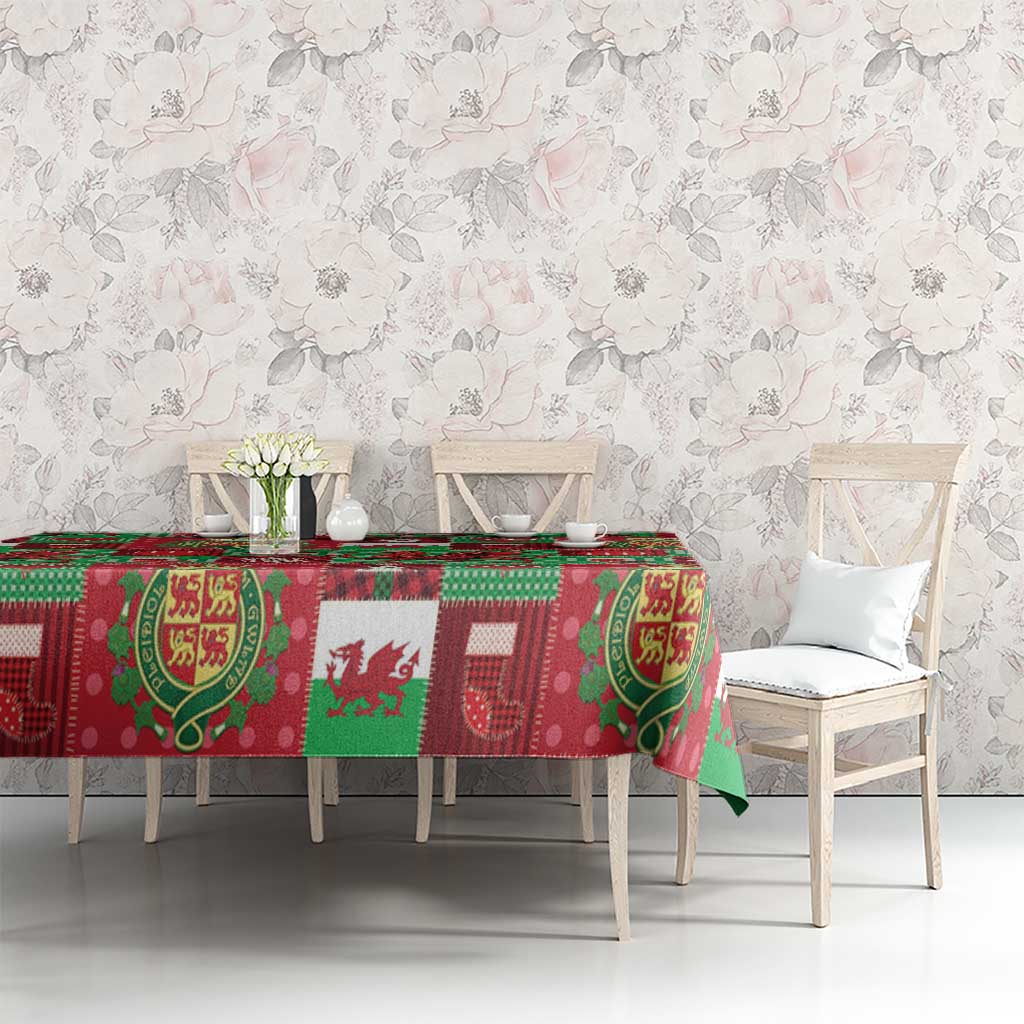 Wales Christmas Patchwork Tablecloth - Wonder Print Shop