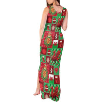 Wales Christmas Patchwork Tank Maxi Dress - Wonder Print Shop