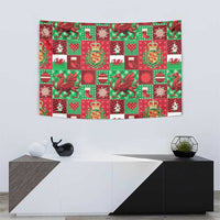 Wales Christmas Patchwork Tapestry - Wonder Print Shop