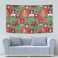 Wales Christmas Patchwork Tapestry - Wonder Print Shop