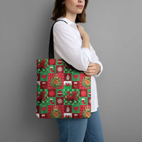 Wales Christmas Patchwork Tote Bag - Wonder Print Shop