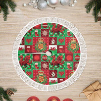 Wales Christmas Patchwork Tree Skirt - Wonder Print Shop