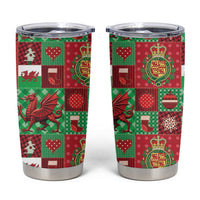 Wales Christmas Patchwork Tumbler Cup - Wonder Print Shop