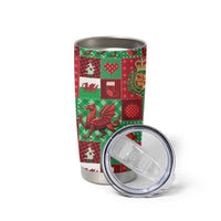 Wales Christmas Patchwork Tumbler Cup - Wonder Print Shop