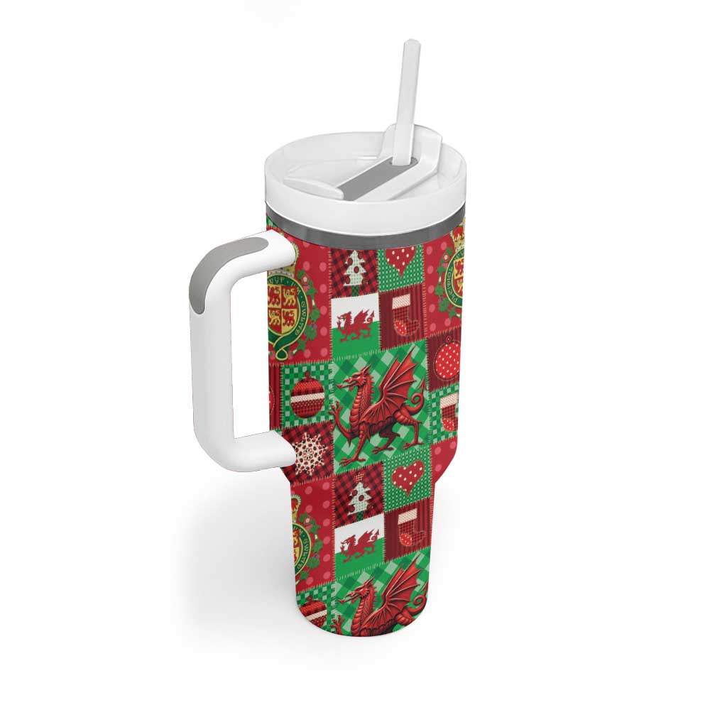 Wales Christmas Patchwork Tumbler With Handle - Wonder Print Shop
