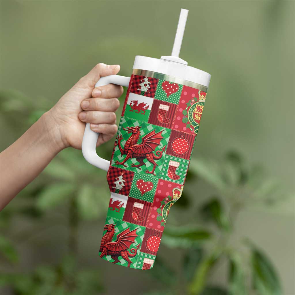 Wales Christmas Patchwork Tumbler With Handle - Wonder Print Shop