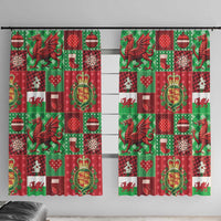 Wales Christmas Patchwork Window Curtain - Wonder Print Shop