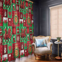 Wales Christmas Patchwork Window Curtain - Wonder Print Shop