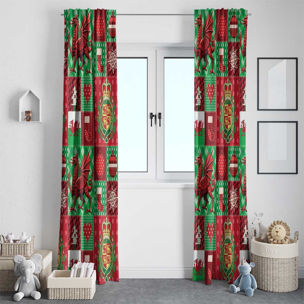 Wales Christmas Patchwork Window Curtain - Wonder Print Shop