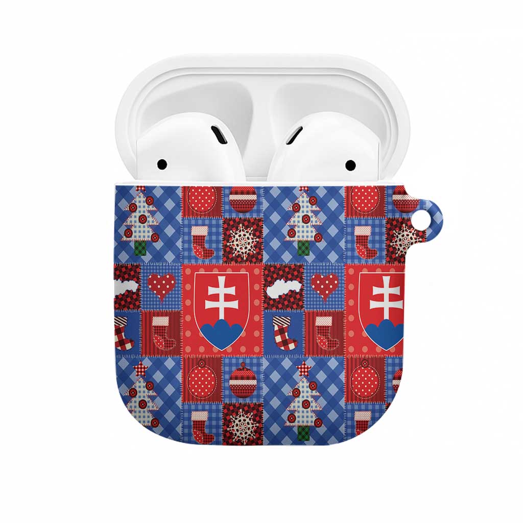 Slovakia Christmas Patchwork AirPods Case - Wonder Print Shop