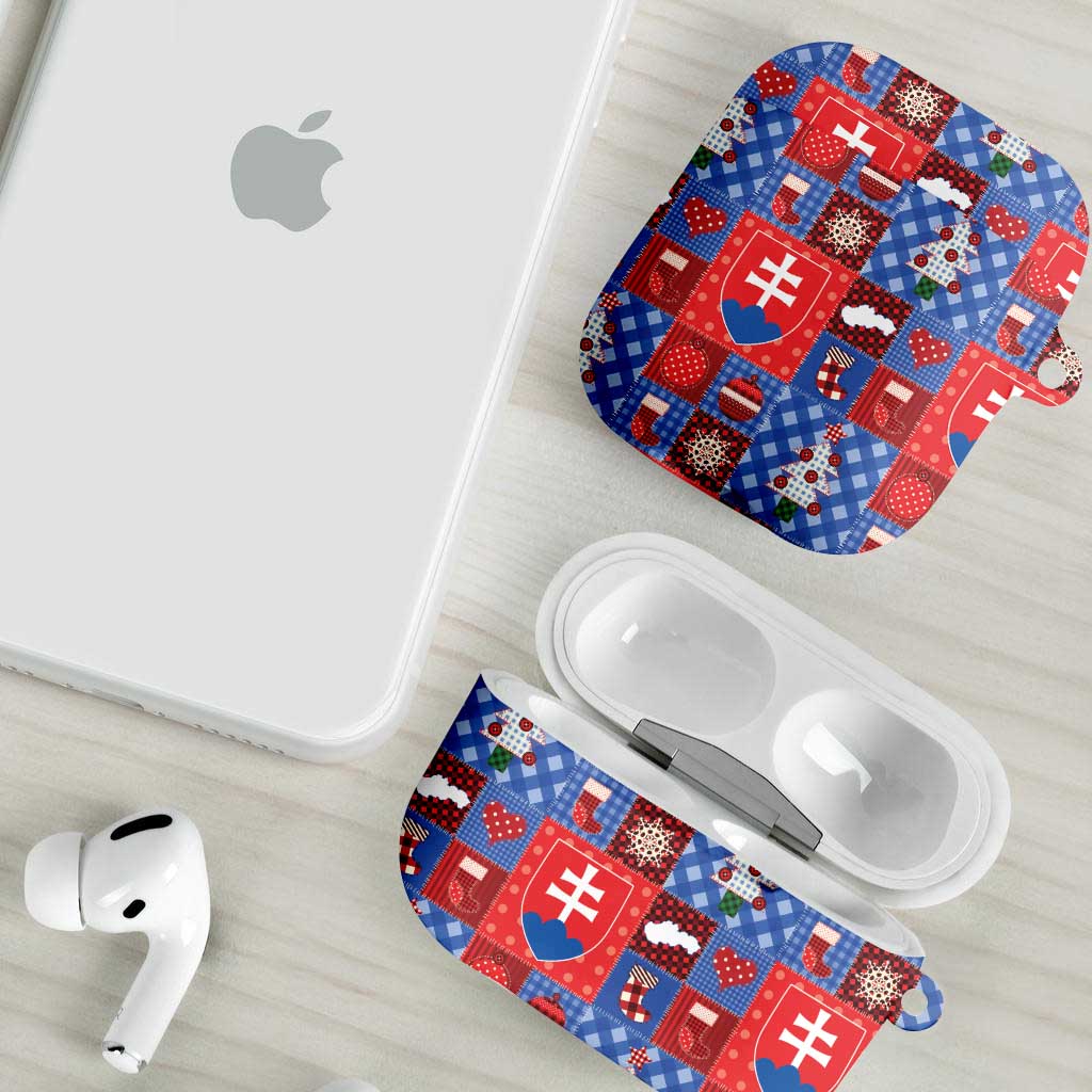 Slovakia Christmas Patchwork AirPods Case - Wonder Print Shop