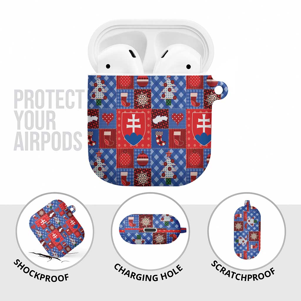 Slovakia Christmas Patchwork AirPods Case - Wonder Print Shop