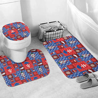Slovakia Christmas Patchwork Bathroom Set - Wonder Print Shop