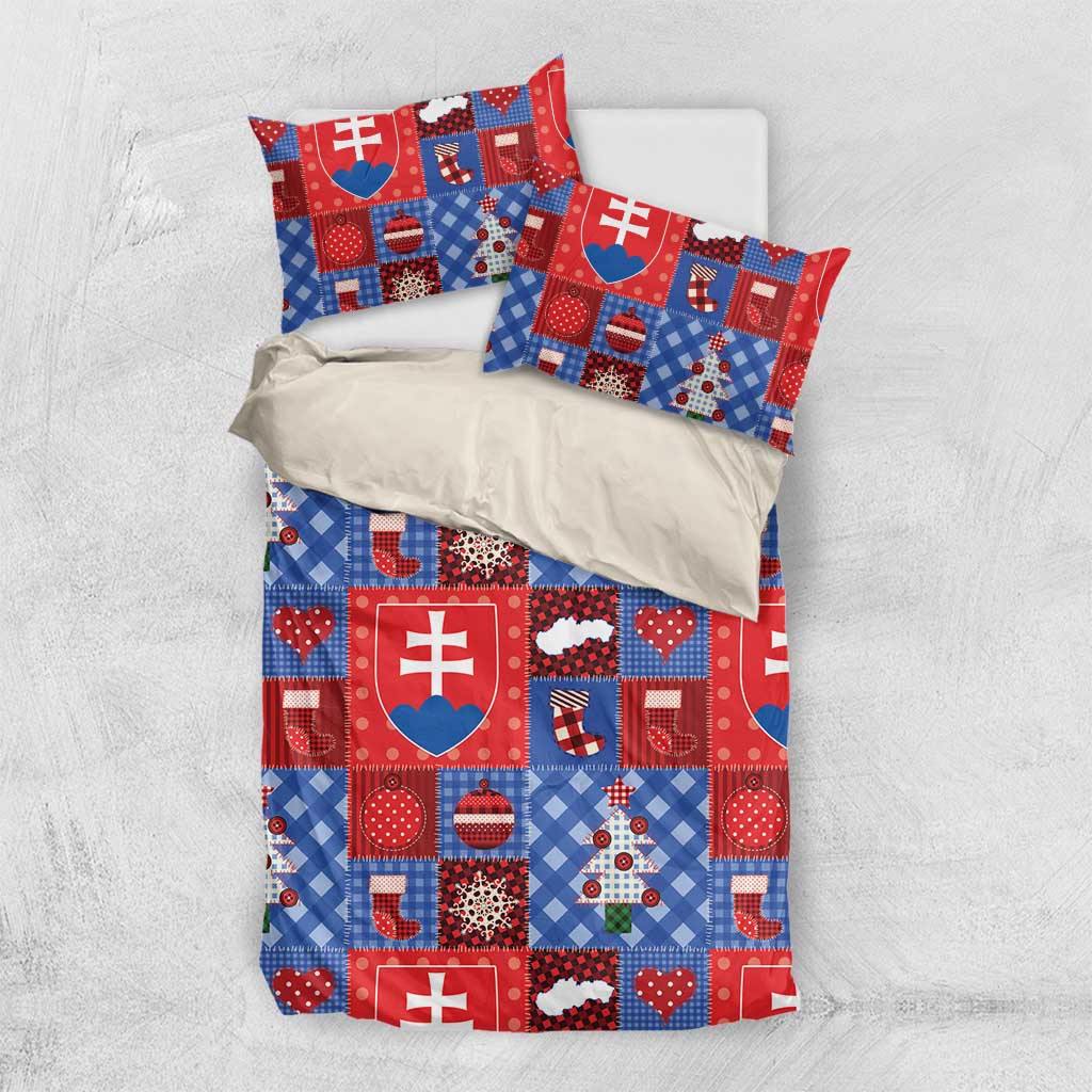 Slovakia Christmas Patchwork Bedding Set - Wonder Print Shop