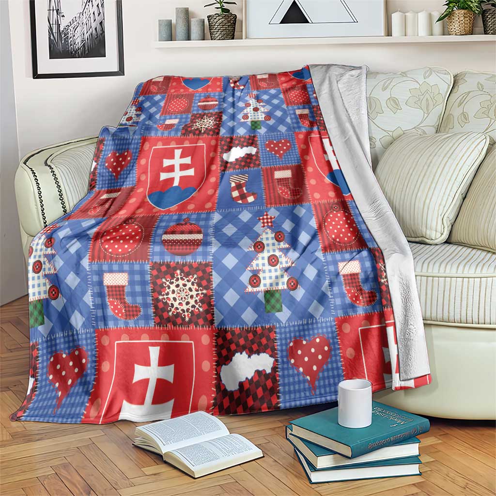 Slovakia Christmas Patchwork Blanket - Wonder Print Shop