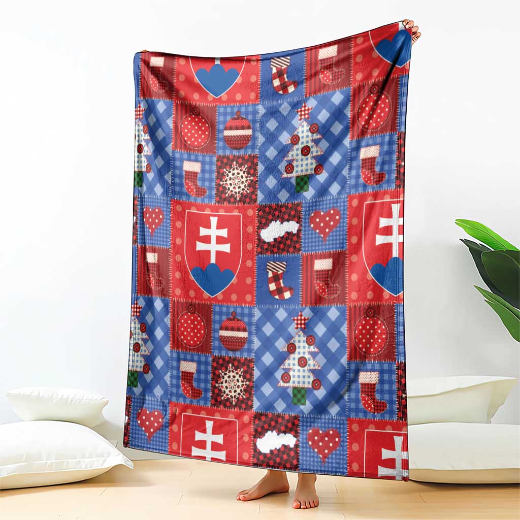 Slovakia Christmas Patchwork Blanket - Wonder Print Shop