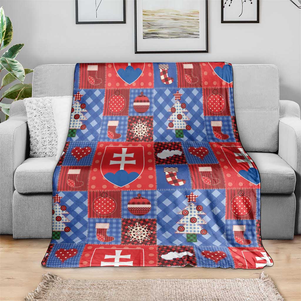 Slovakia Christmas Patchwork Blanket - Wonder Print Shop