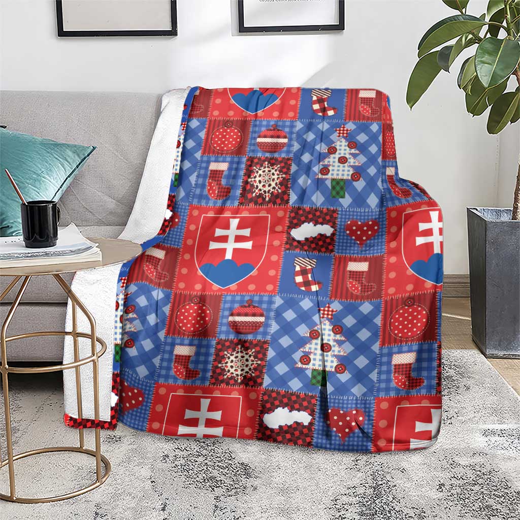 Slovakia Christmas Patchwork Blanket - Wonder Print Shop