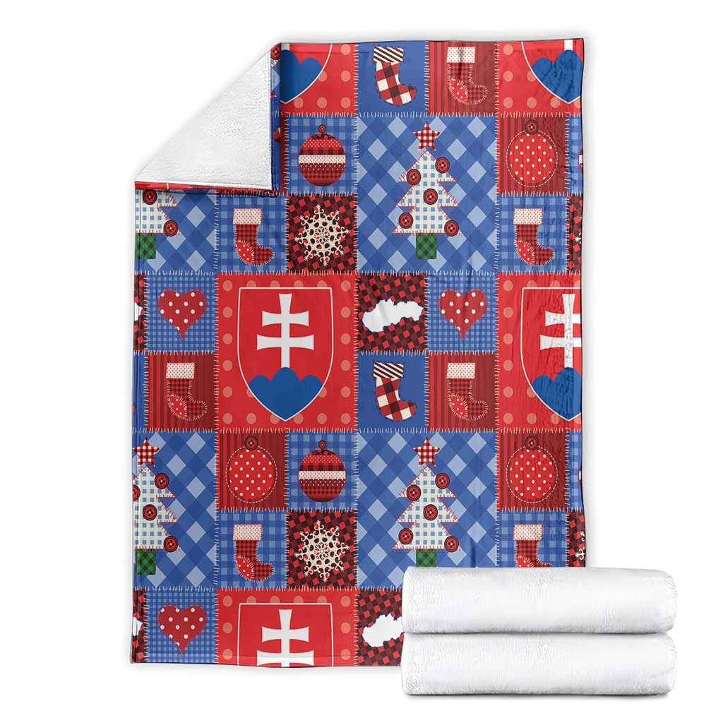 Slovakia Christmas Patchwork Blanket - Wonder Print Shop