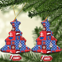 Slovakia Christmas Patchwork Ceramic Ornament - Wonder Print Shop