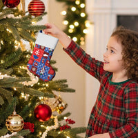 Slovakia Christmas Patchwork Christmas Stocking - Wonder Print Shop