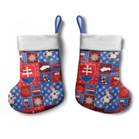 Slovakia Christmas Patchwork Christmas Stocking - Wonder Print Shop