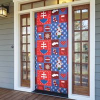 Slovakia Christmas Patchwork Door Cover - Wonder Print Shop