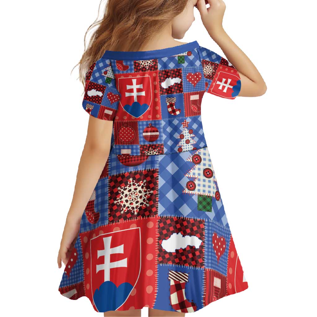 Slovakia Christmas Patchwork Family Matching Off Shoulder Maxi Dress and Hawaiian Shirt - Wonder Print Shop
