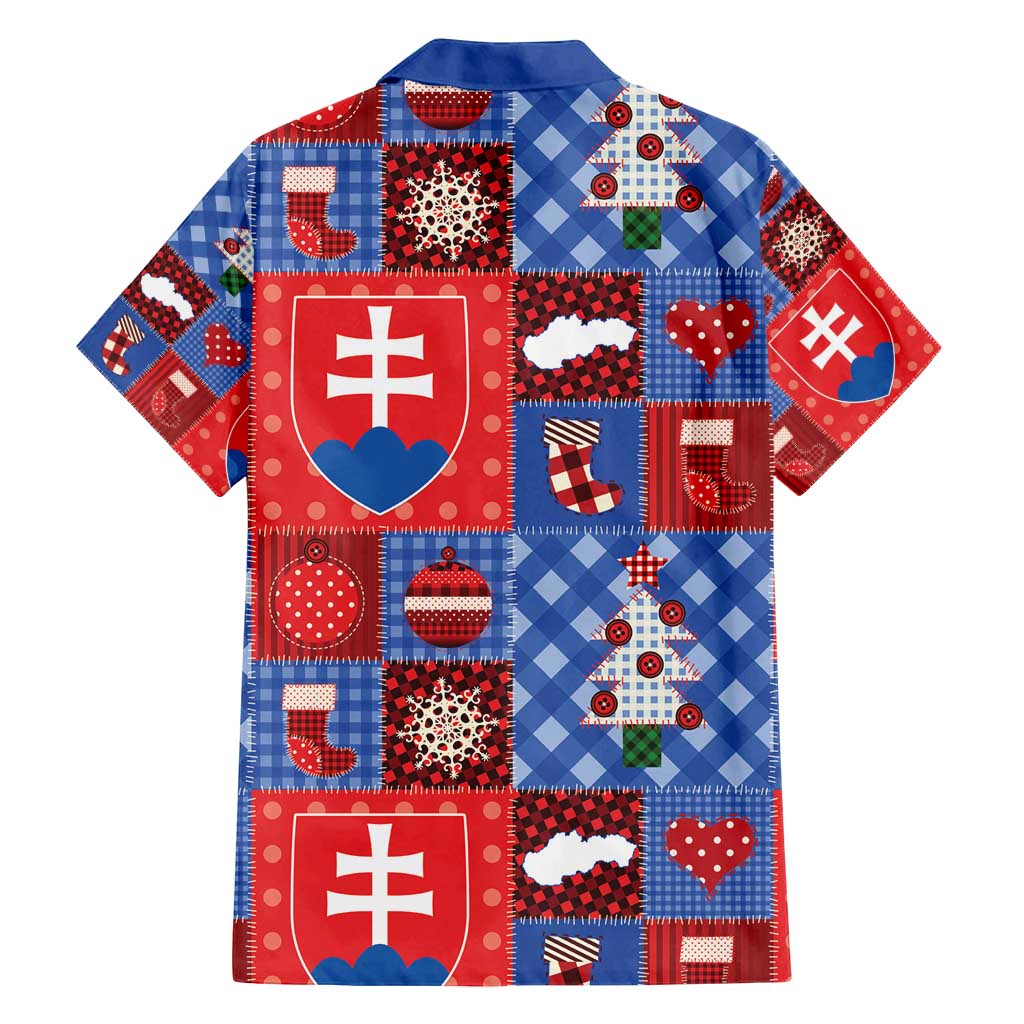 Slovakia Christmas Patchwork Family Matching Puletasi and Hawaiian Shirt - Wonder Print Shop