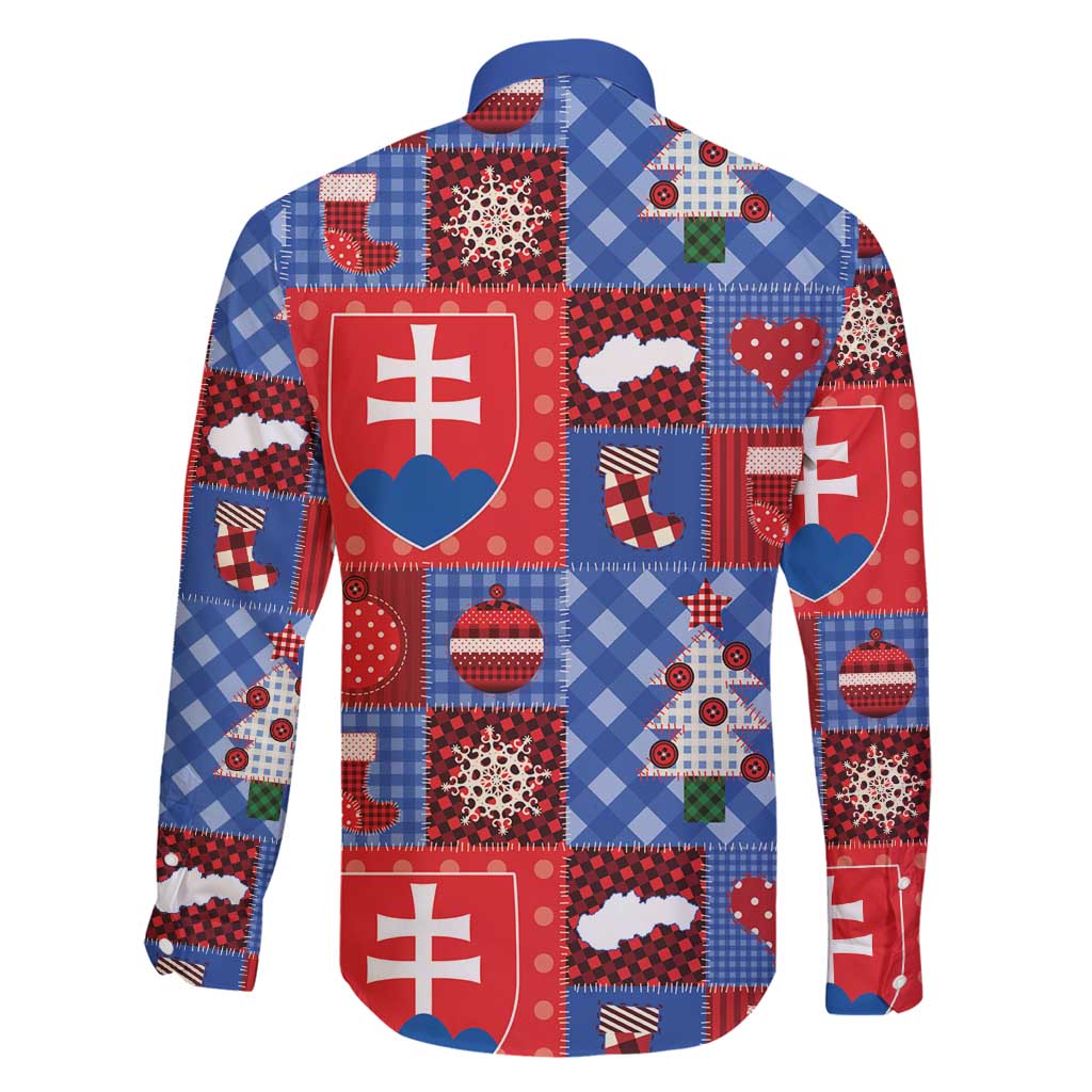 Slovakia Christmas Patchwork Family Matching Tank Maxi Dress and Hawaiian Shirt - Wonder Print Shop