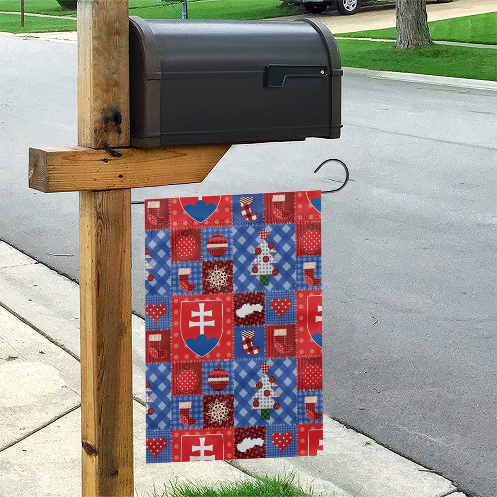Slovakia Christmas Patchwork Garden Flag - Wonder Print Shop