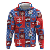 Slovakia Christmas Patchwork Hoodie - Wonder Print Shop