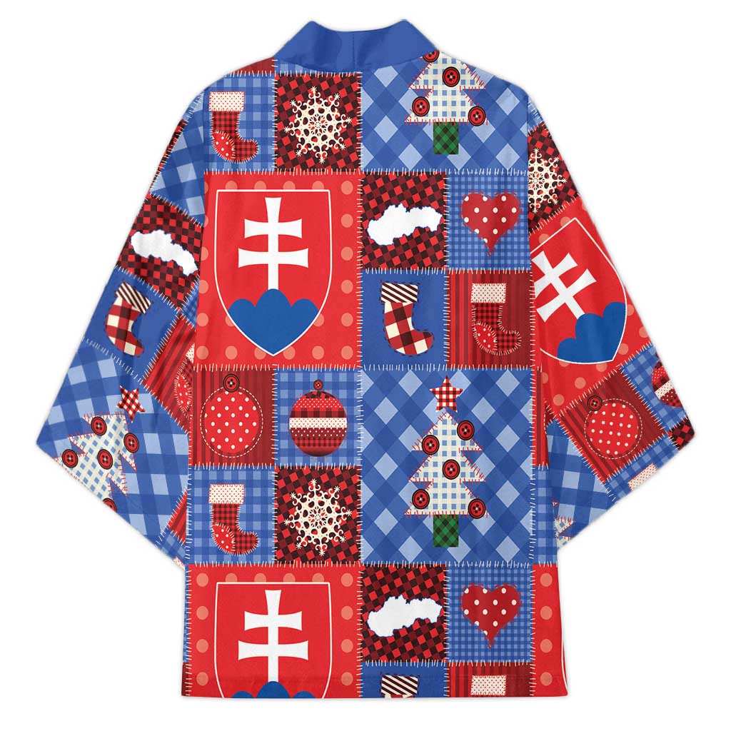 Slovakia Christmas Patchwork Kimono - Wonder Print Shop