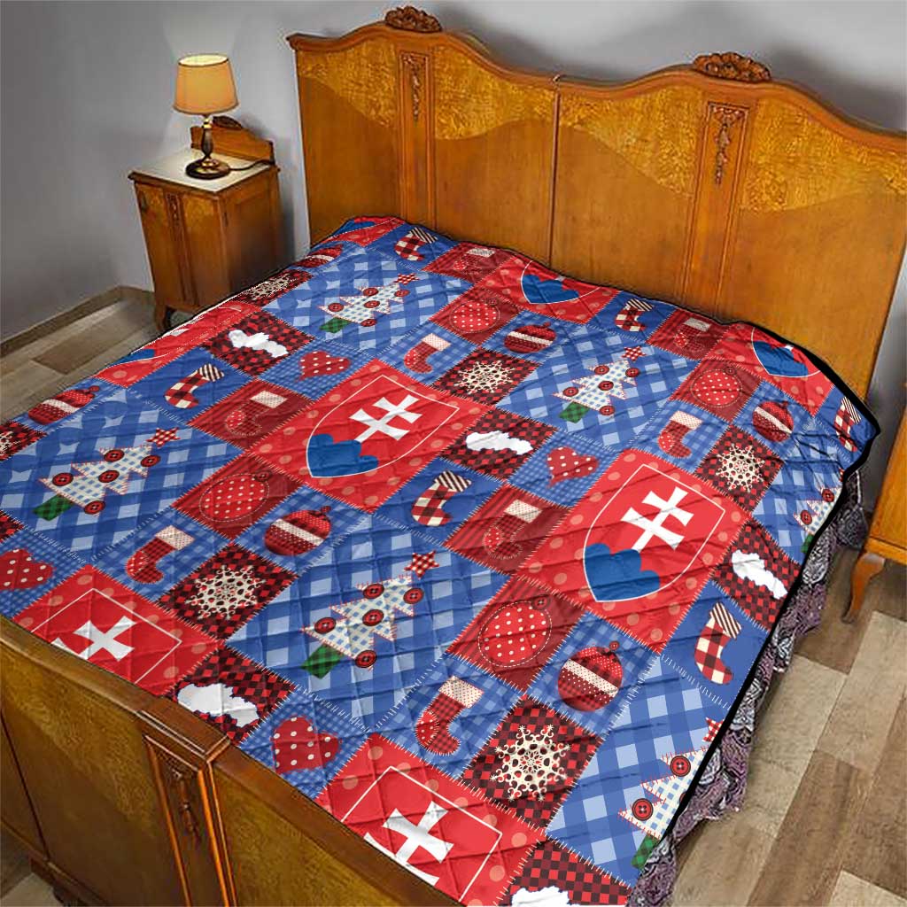Slovakia Christmas Patchwork Quilt - Wonder Print Shop