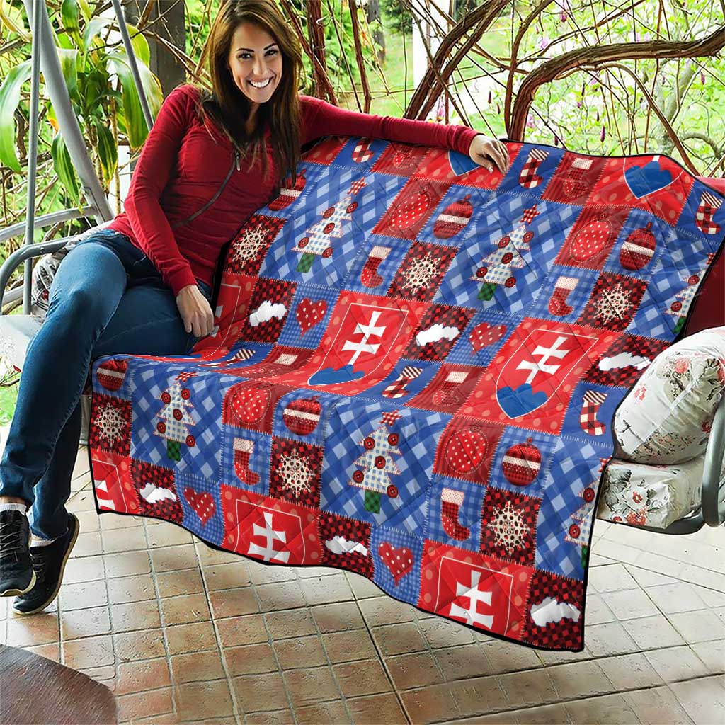 Slovakia Christmas Patchwork Quilt - Wonder Print Shop